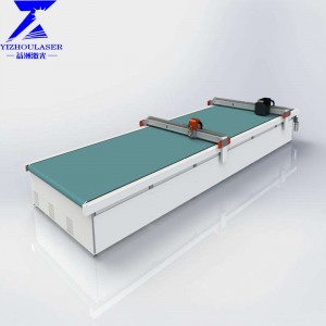 Automatic genuine leather cutting machine for flow line solutions for leather sofa